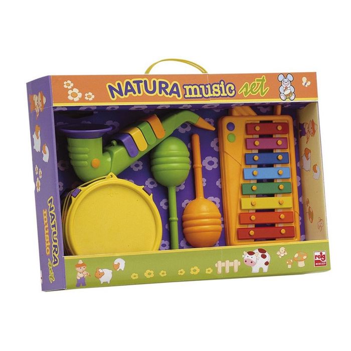 Reig Set Completo de Instrumentos Musicales para Niños: Xilofón, Tambor, Saxofón y Maracas - Juguete Educativo para +3 Años 5