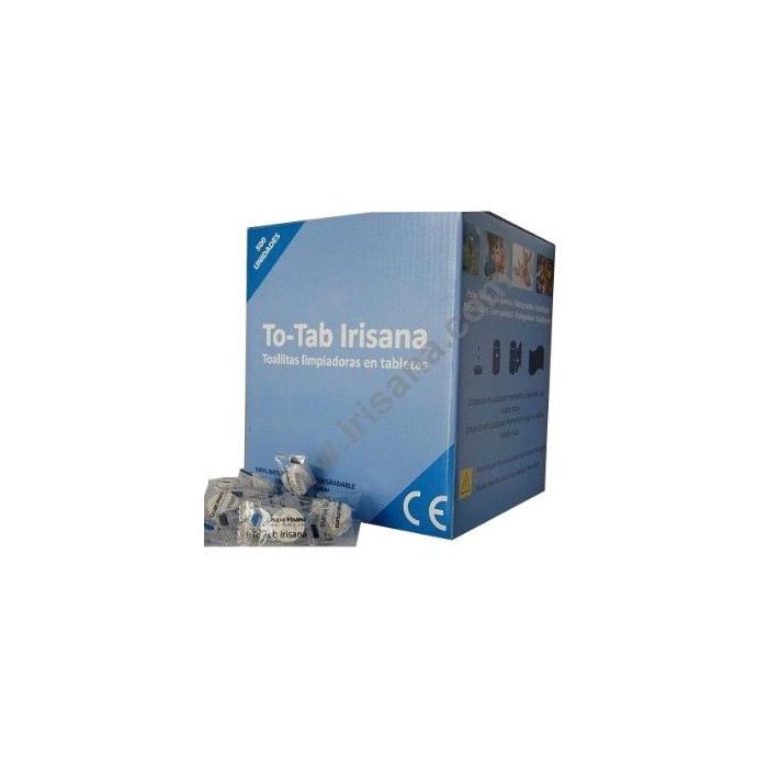 To-Tab Ir56.500 Toallitas Limpiadoras Hipoalergénicas Comprimidas 100% Biodegradables, Caja 500 unidades