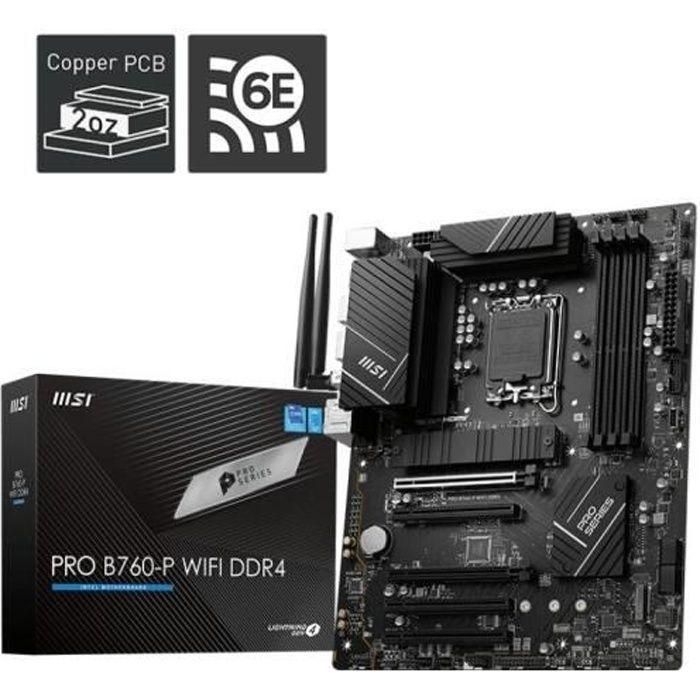 MSI B760 GAMING PLUS WiFi Placa Base ATX Intel B760 Chipset LGA 1700 DDR5 WiFi 6E Bluetooth 5.3 2.5G Ethernet M.2 SATA Compatible