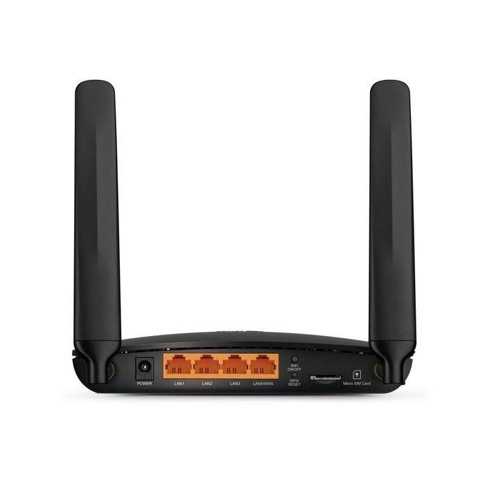 TP-Link AC750 Wireless Dual Band 4G LTE Router, 3x 10/100Mbps LAN, 1x 10/100Mbps LAN/WAN, 1x SIM Card, 3G/4G, 802.11ac/a/b/g/n, 433Mbps 5GHz + 300Mbps 2.4GHz 2 TP-Link AC750 Wireless Dual Band 4G LTE Router, 3x 10/100Mbps LAN, 1x 10/100Mbps LAN/WAN, 1x SIM Card, 3G/4G, 802.11ac/a/b/g/n, 433Mbps 5GHz + 300Mbps 2.4GHz 2