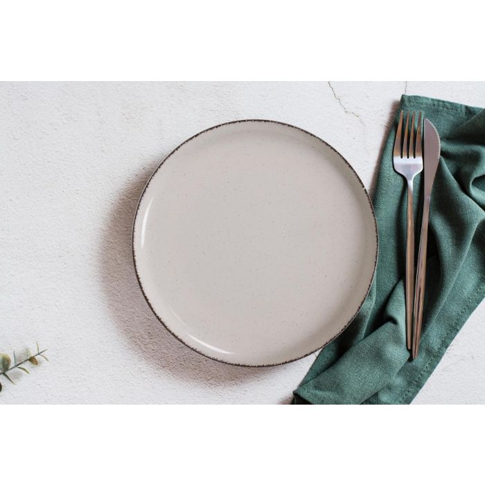 La Mediterranea Bol "Anllo" Nordic Ivory Brillo 18 cm (12 Unidades)