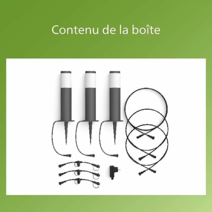 Philips PHI8719514477377 Pack 3 Terminales de Exterior GardenLink baja tensión 24W IP44 2700K Antracita 3 Philips PHI8719514477377 Pack 3 Terminales de Exterior GardenLink baja tensión 24W IP44 2700K Antracita 3