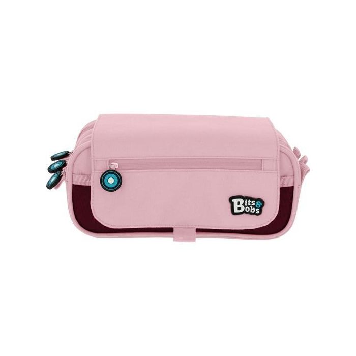 Grafoplás Portatodo Triple C-Solapa Bits&Bobs, 23x10x10 cm, Tiradores con logo, Rosa Soft