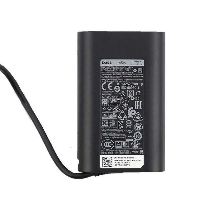 Dell AC Adapter, 45W, 19.5V, 3 Pin, Type C, C6 Power Cord, PD2.1 3 Dell AC Adapter, 45W, 19.5V, 3 Pin, Type C, C6 Power Cord, PD2.1 3