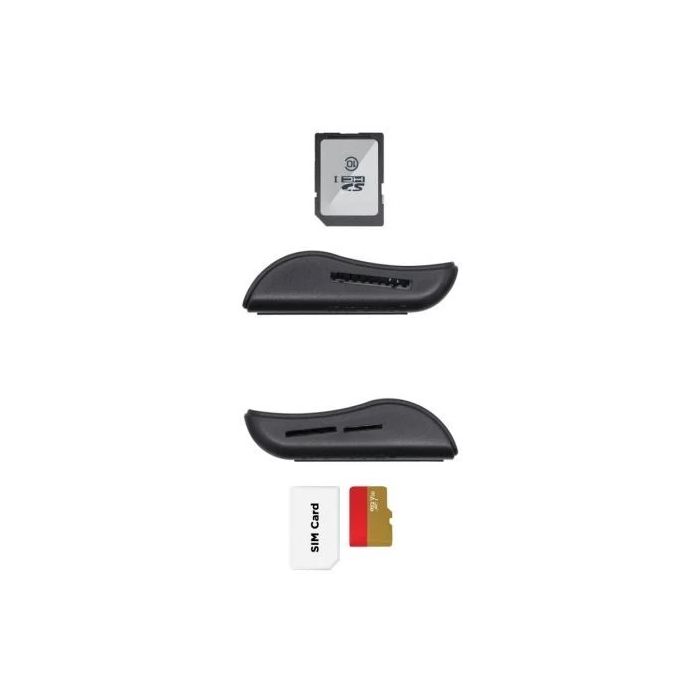 AISENS ASCR-SN02SD-BK Lector DNI/Tarjetas SIM/SD/Micro SD USB 2.0 Externo Negro 2