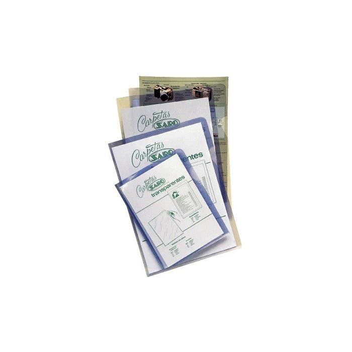 Dosier Angulo Recto Saro Pvc 280Μ A4 Transparente Paquete De 50