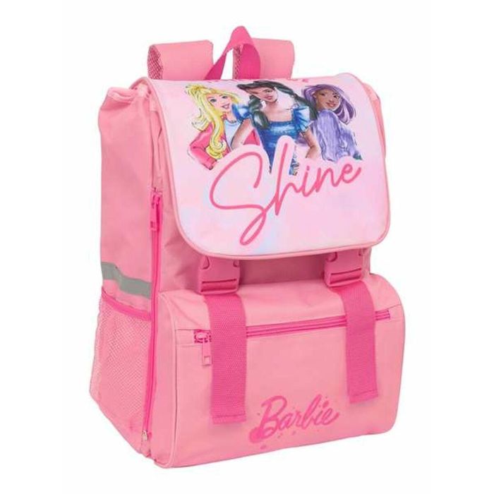 Safta Mochila extensible Barbie 18,5x41x15cm, ideal para niñas de 3 años+