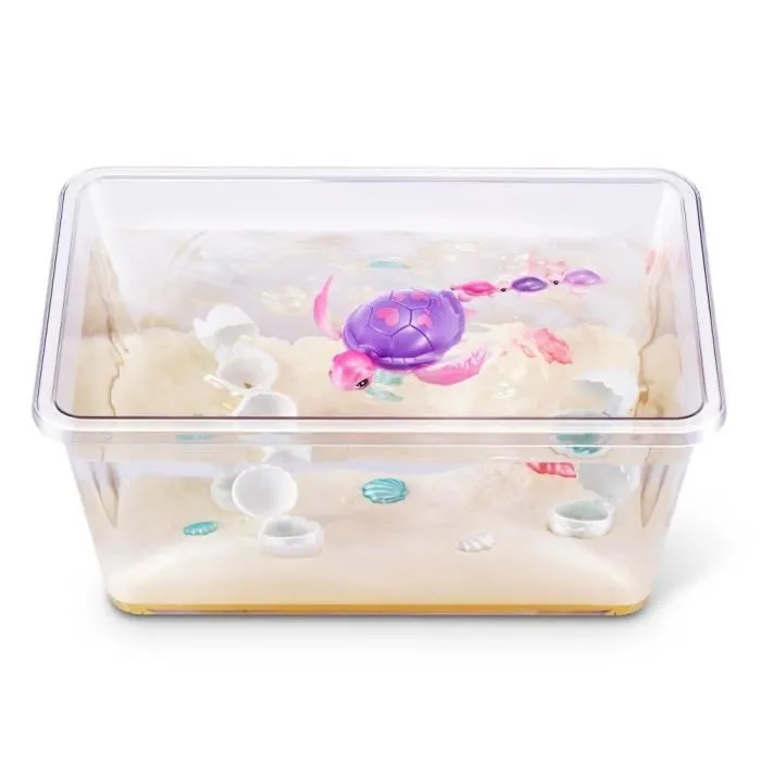 Zuru Set Sorpresa Mamá Tortuga y Bebé - MASCOTAS VIVAS - Tortuga Animada con Efectos de Sonido - ZUR1755687628477 1