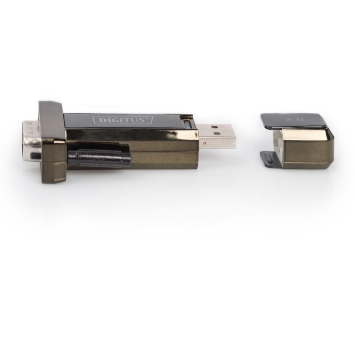 Digitus Convertidor Adaptador USB 2.0 a RS232 Serie DSUB 9M con Chipset FTDI y Cable USB-A de 80cm para PC 1 Digitus Convertidor Adaptador USB 2.0 a RS232 Serie DSUB 9M con Chipset FTDI y Cable USB-A de 80cm para PC 1