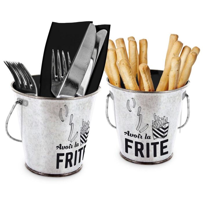 Cubo Zinc De Mesa "Frite" Totally Addict 2