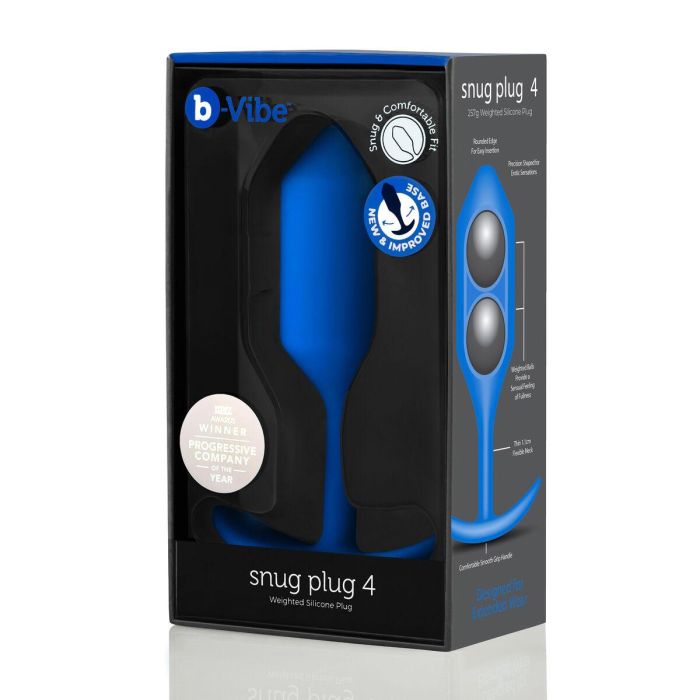 Plug Anal B-Vibe 4 Azul Azul marino 3 Plug Anal B-Vibe 4 Azul Azul marino 3