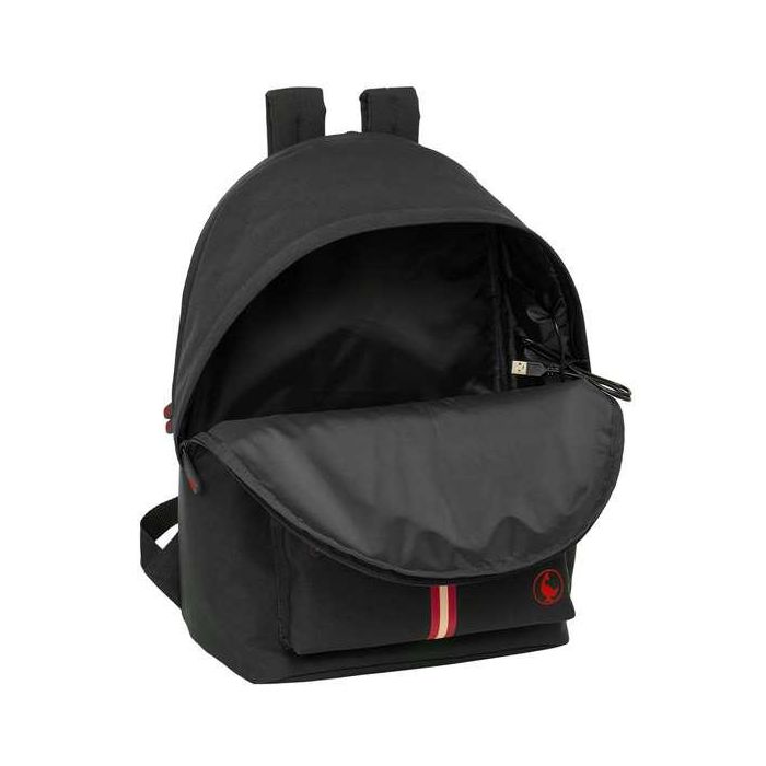 Mochila doble para portatil 15,6"+usb el ganso basics "black" 31x44x18 cm 3