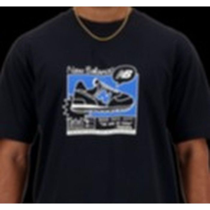 Camiseta de Manga Corta Hombre New Balance SPORT ESSENTIALS MT41593 Negro (M) Camiseta de Manga Corta Hombre New Balance SPORT ESSENTIALS MT41593 Negro (M)