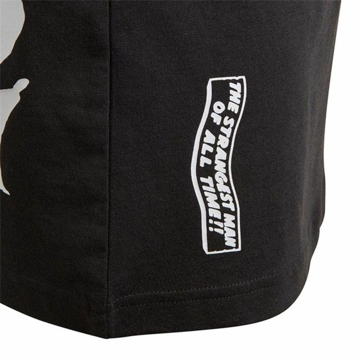 Camiseta de Manga Corta Infantil Adidas Hulk Negro 9-10 Años 2