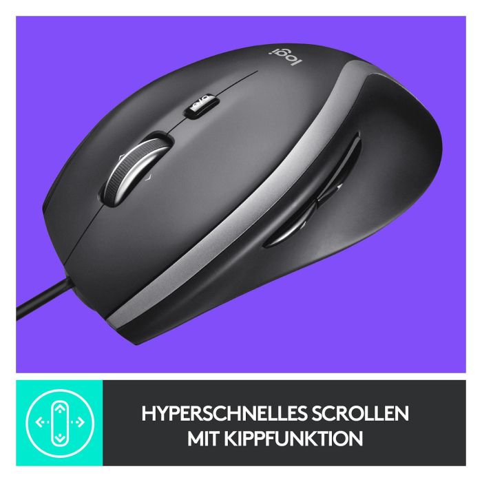 Logitech Ratón USB Avanzado M500s, Negro 5 Logitech Ratón USB Avanzado M500s, Negro 5