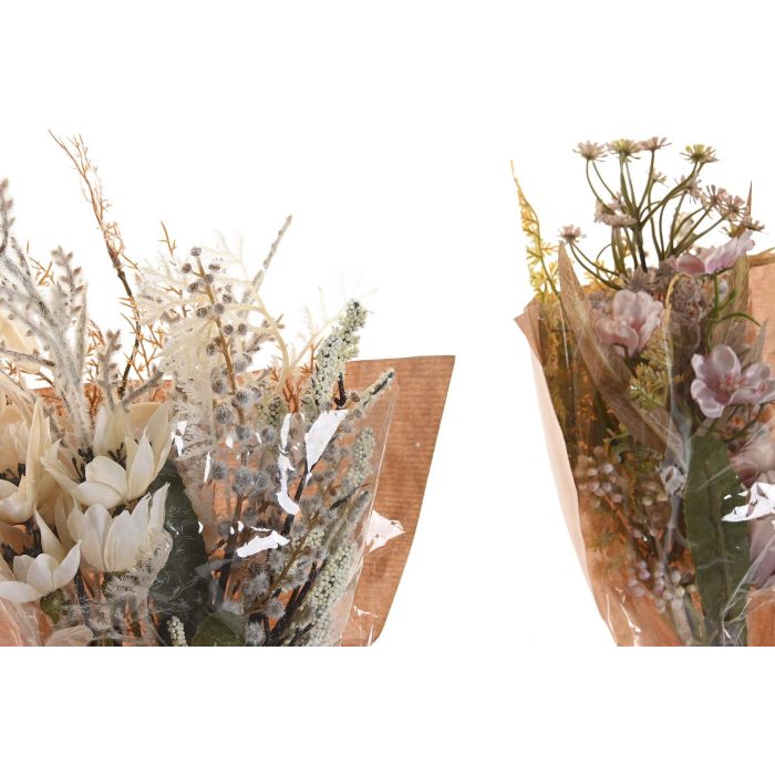 DKD Home Decor Ramo Blanco Rosa 20 x 45 x 20 cm (12 Unidades) 1 DKD Home Decor Ramo Blanco Rosa 20 x 45 x 20 cm (12 Unidades) 1