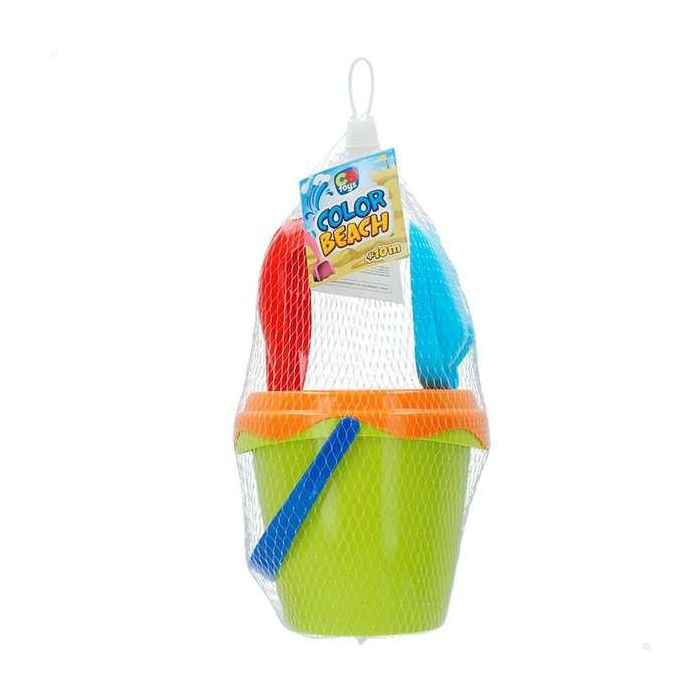 Color Baby Set Cubo Playa con 3 Accesorios en Red 14 cm - Modelos Surtidos 1