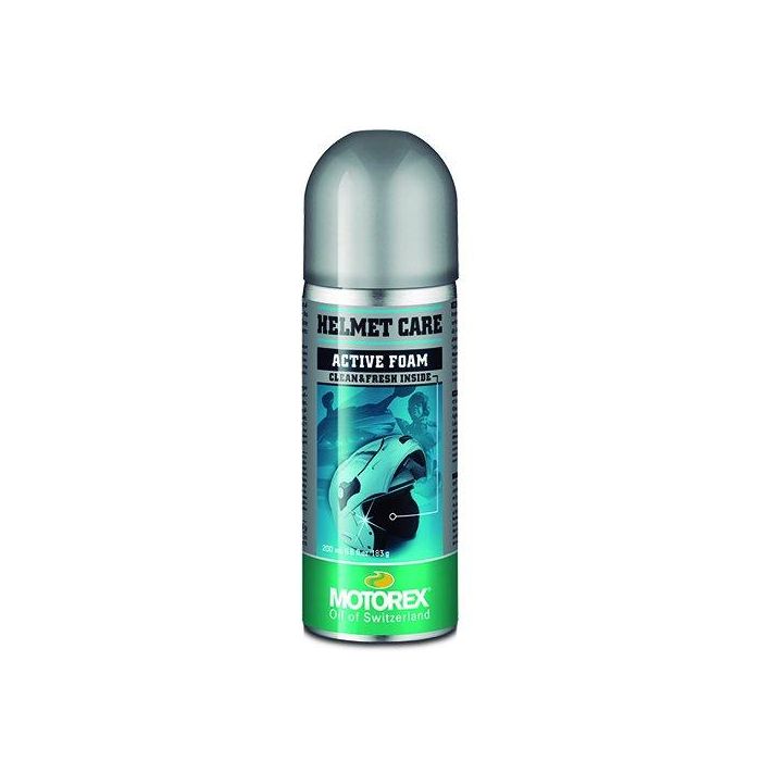 Motorex MTX303204 Limpia Cascos Espuma Limpiadora Desodorizante para Acolchado y Carcasa Interior Exterior 200 mL Motorex MTX303204 Limpia Cascos Espuma Limpiadora Desodorizante para Acolchado y Carcasa Interior Exterior 200 mL