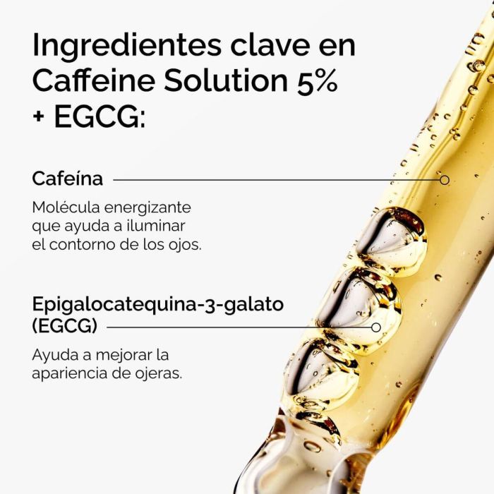 The Ordinary Suero Caffeine Solution 5% + EGCG para Ojeras e Hinchazón, Contorno de Ojos Antioxidante y Reafirmante 30ml 1