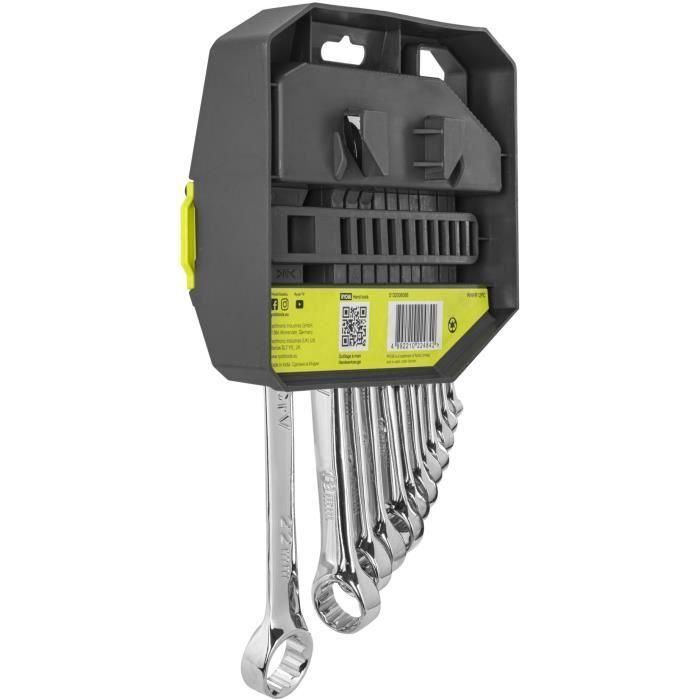 Juego de 12 llaves (8, 9, 10, 11, 12, 13, 14, 15, 16, 17, 19, 22 mm) - RYOBI - Ángulo de recuperación de 15° - Compatible con Ryobi LINK 3 Juego de 12 llaves (8, 9, 10, 11, 12, 13, 14, 15, 16, 17, 19, 22 mm) - RYOBI - Ángulo de recuperación de 15° - Compatible con Ryobi LINK 3
