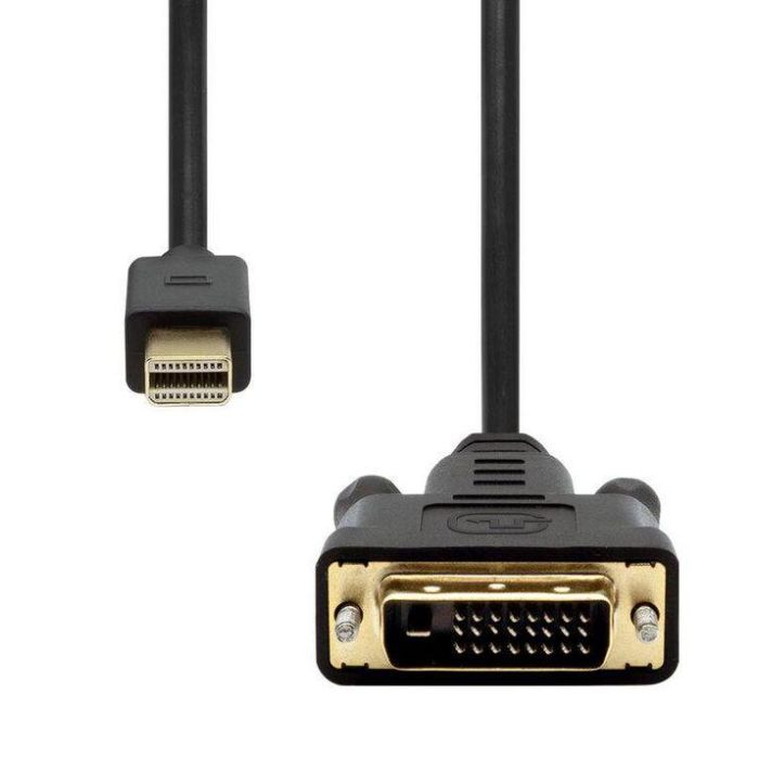 ProXtend Cable Mini DisplayPort a DVI-D 24+1 1M Full HD 1080p 60Hz con Conector de Pestillo 1