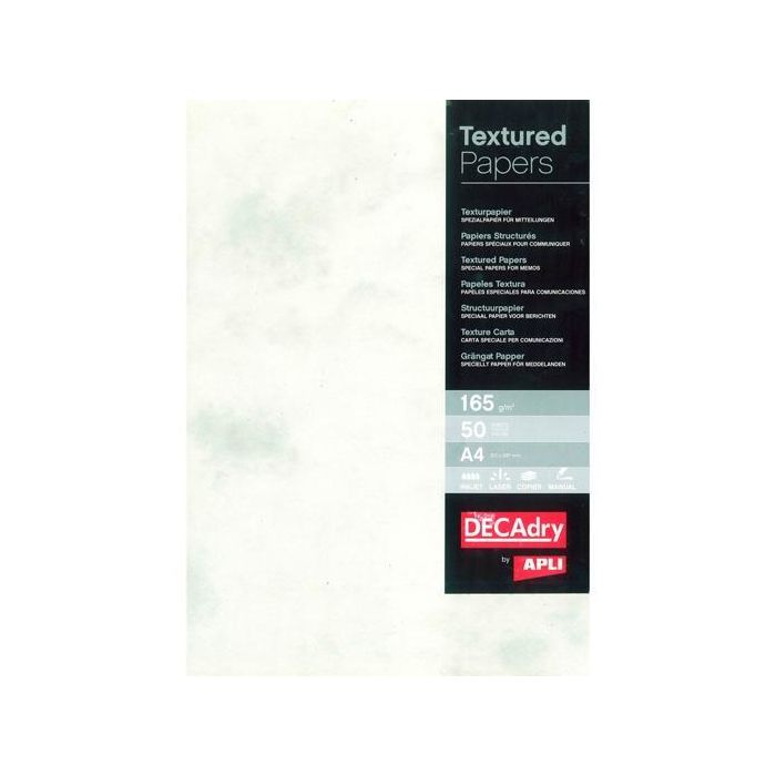 Apli Papel Textura Mármol A4 165 gr Pack 50H Gris Apli Papel Textura Mármol A4 165 gr Pack 50H Gris