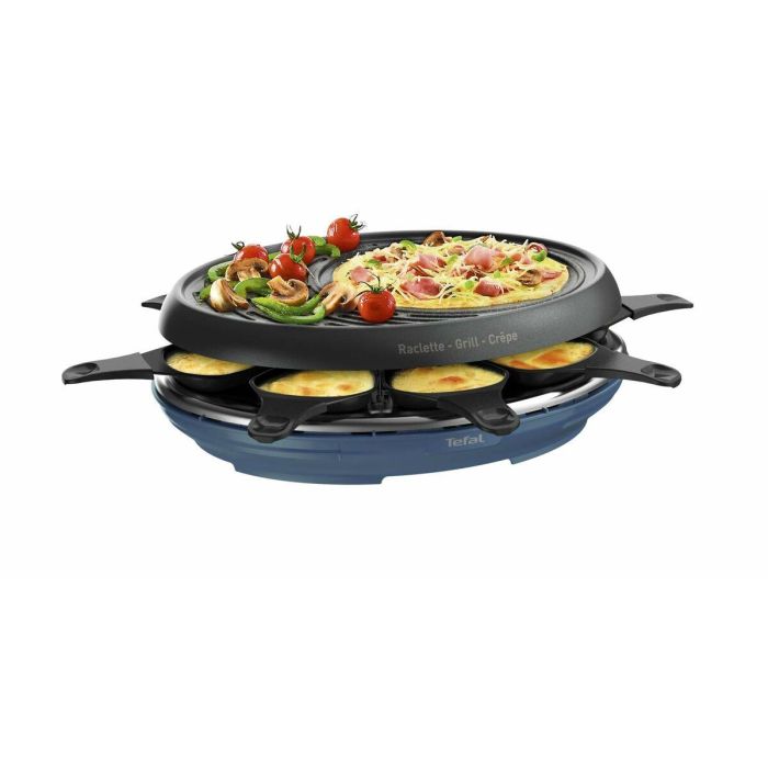 TEFAL - COLORMANIA Grill crepes RE310401 - 8 personas con tazas - azul acero 2