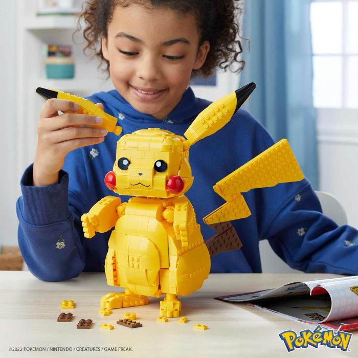 Mega Bloks Pokemon Pikachu Gigante Fvk81 30cm Figura Construible Articulada +8 Años 4 Mega Bloks Pokemon Pikachu Gigante Fvk81 30cm Figura Construible Articulada +8 Años 4