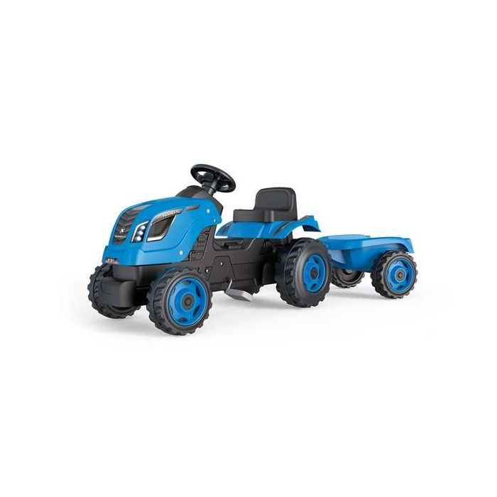 Smoby Tractor a pedales Farmer XL con remolque azul 142x44x54 cm 0 Smoby Tractor a pedales Farmer XL con remolque azul 142x44x54 cm 0