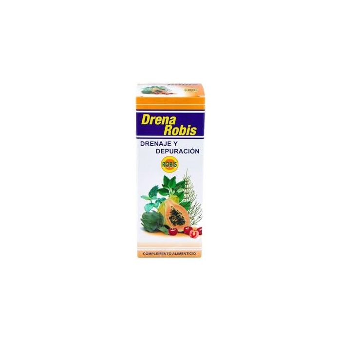 ROBIS Drena Robis 250ml | Depurativo y Purificador con Papaya, Cola de Caballo, Alcachofa, Diente de León | Control de Peso