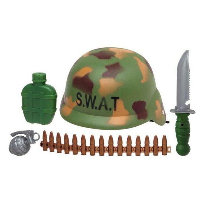 Set de Policía Heroes 38368 (5 pcs) Verde Militar 33 x 28 cm Set de Policía Heroes 38368 (5 pcs) Verde Militar 33 x 28 cm