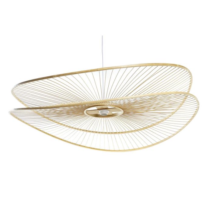 Lámpara de Techo DKD Home Decor Marrón Bambú 50 W 100 x 100 x 25 cm 4
