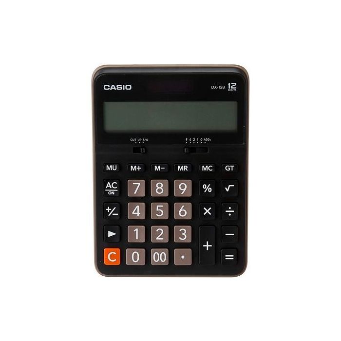Casio Calculadora De Oficina Sobremesa 12 Dígitos Negro Dx-12B Casio Calculadora De Oficina Sobremesa 12 Dígitos Negro Dx-12B
