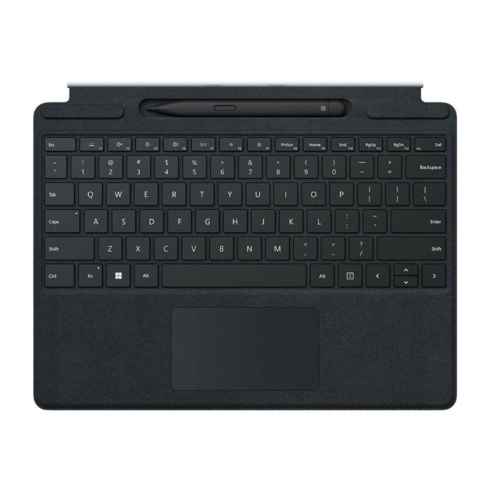 Microsoft Teclado Surface Type con Slim Pen 2, Panel Táctil y Almacenamiento/Carga QWERTY español para Surface Pro 8 - Negro