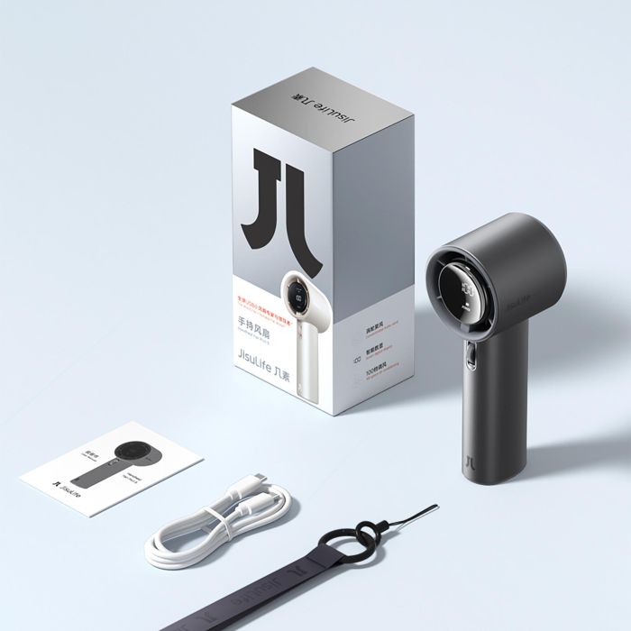 Jisulife Ventilador Portátil Fan Pro 1 Plegable 5000 mAh Batería 15h Autonomía 4 Velocidades Carga Rápida Pantalla LED 7 Jisulife Ventilador Portátil Fan Pro 1 Plegable 5000 mAh Batería 15h Autonomía 4 Velocidades Carga Rápida Pantalla LED 7