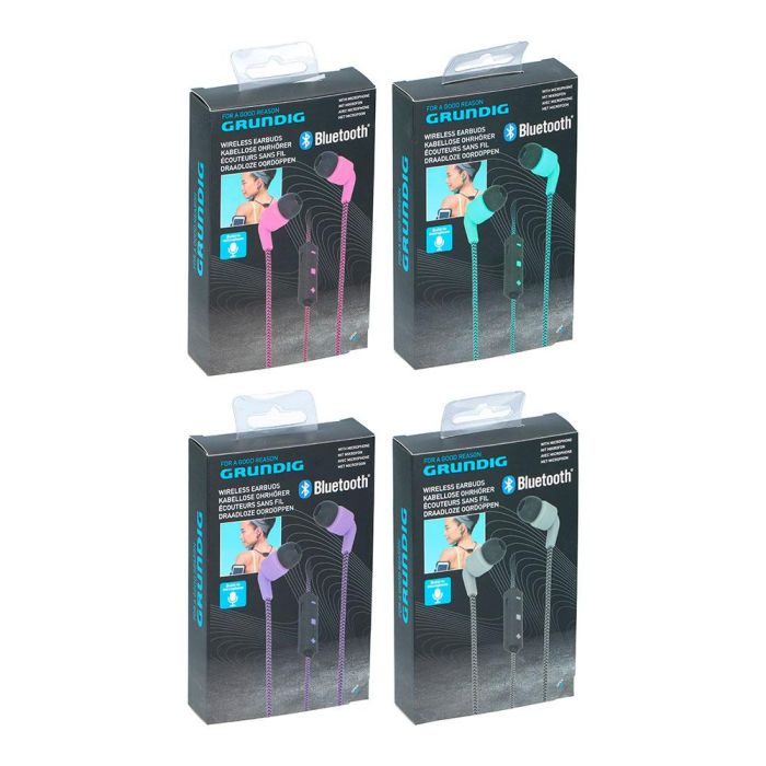 Grundig Auriculares deportivos bluetooth con micrófono, colores surtidos 1