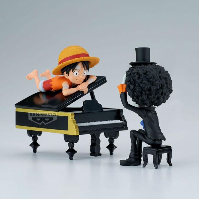 Figura Luffy &#38; Brook Word Collectable Stories One Piece 8cm 2