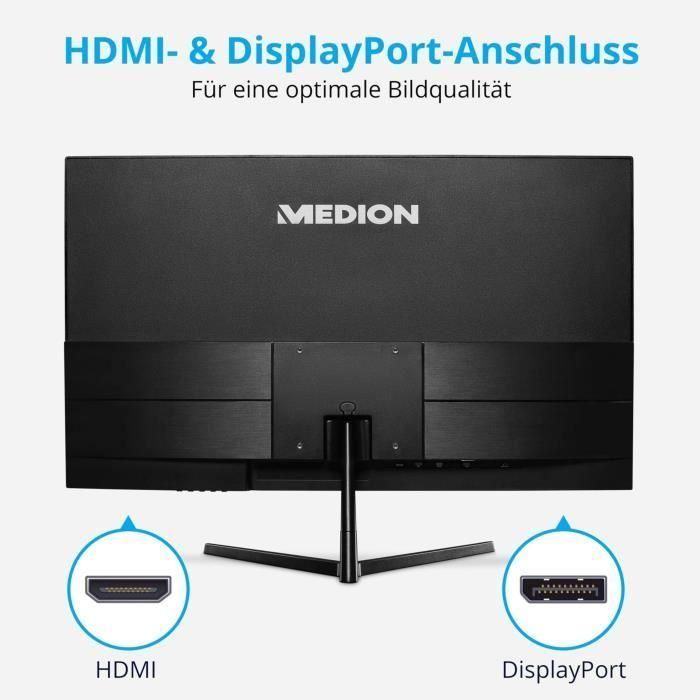 Monitor de pantalla grande - MEDION - AKOYA P52424 MD 20152 - 60,5 cm (24'') Full HD - HDR10 - DP - HDMI 2 Monitor de pantalla grande - MEDION - AKOYA P52424 MD 20152 - 60,5 cm (24'') Full HD - HDR10 - DP - HDMI 2