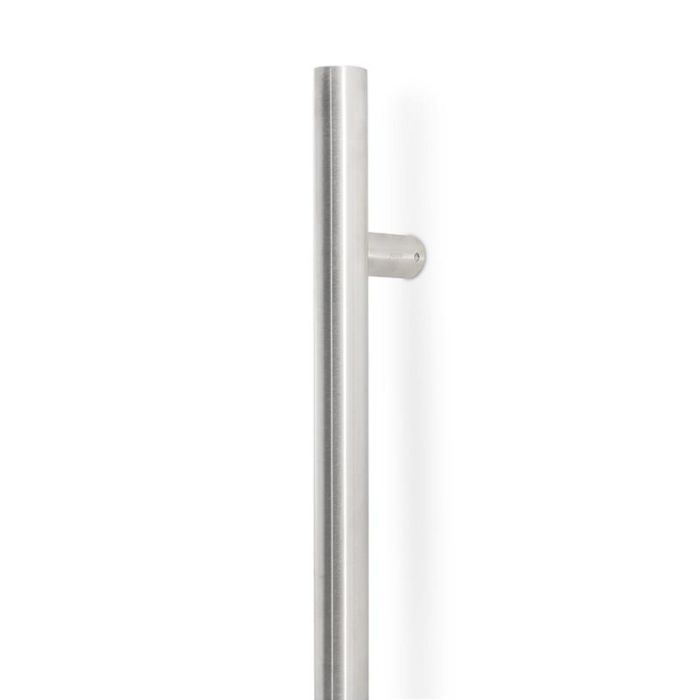 Jandel 700.253 Manillón Land de Acero Inoxidable Negro Mate 900 mm para Puertas de Paso y Entrada Tubular Recto