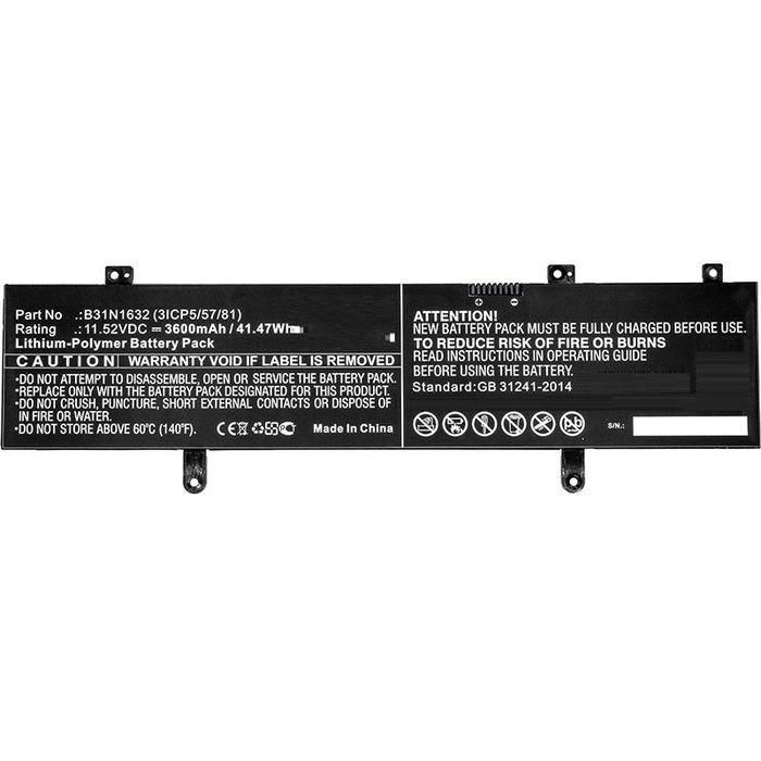 CoreParts Laptop Battery for Asus 32.26Wh Li-Pol 11.52V 2800mAh Black, Vivobook 14, X405, X405UA, X405UQ, X405UR, X405UR-3B, ZenBook X405, ZenBo CoreParts Laptop Battery for Asus 32.26Wh Li-Pol 11.52V 2800mAh Black, Vivobook 14, X405, X405UA, X405UQ, X405UR, X405UR-3B, ZenBook X405, ZenBo