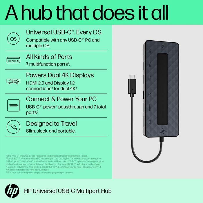 HP Universal USB-C Multiport Hub 5 HP Universal USB-C Multiport Hub 5