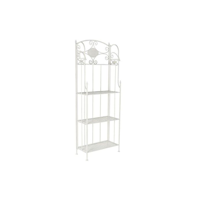 Estantería Home ESPRIT Blanco Metal 4 Estantes 61 x 29 x 163,5 cm Estantería Home ESPRIT Blanco Metal 4 Estantes 61 x 29 x 163,5 cm