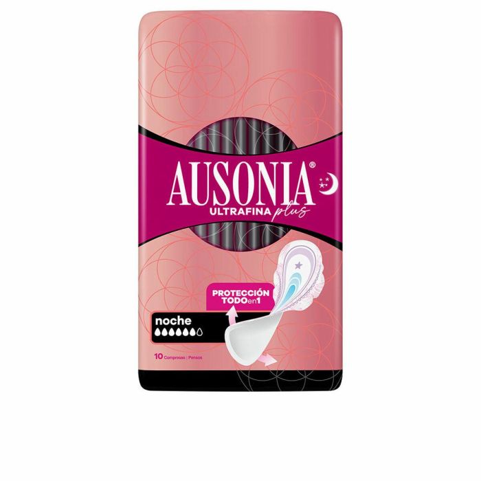 Ausonia Ultrafina Plus Compresas Noche Alas