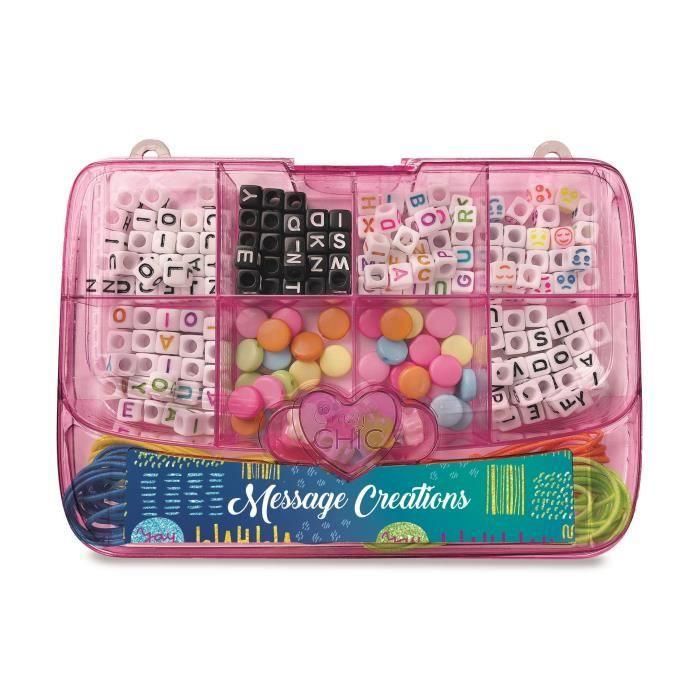 Clementoni CLE18892 Kit de Creación Mini Pulseras Rosas - Juguete Educativo Manualidades Niños
