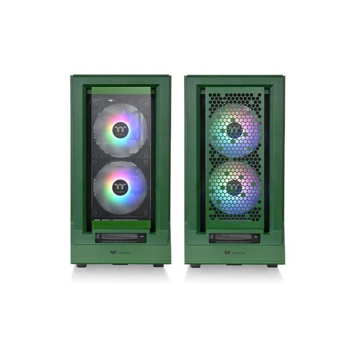 Thermaltake Ceres 350 MX Midi Tower PC ATX/EATX Verde con Ventana Lateral y Paneles de Vidrio Templado - Iluminación Multi 1 Thermaltake Ceres 350 MX Midi Tower PC ATX/EATX Verde con Ventana Lateral y Paneles de Vidrio Templado - Iluminación Multi 1