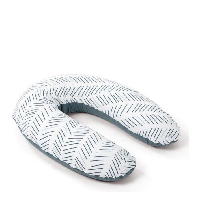 Doomoo Cojín Maternidad y Lactancia Babymoov Ethnic Petrol - Confort y Soporte para Embarazo y Lactancia