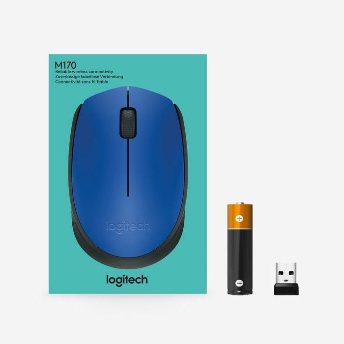 Logitech M171 Wireless Mouse, RF Wireless, Alkaline, Blue 12 Logitech M171 Wireless Mouse, RF Wireless, Alkaline, Blue 12