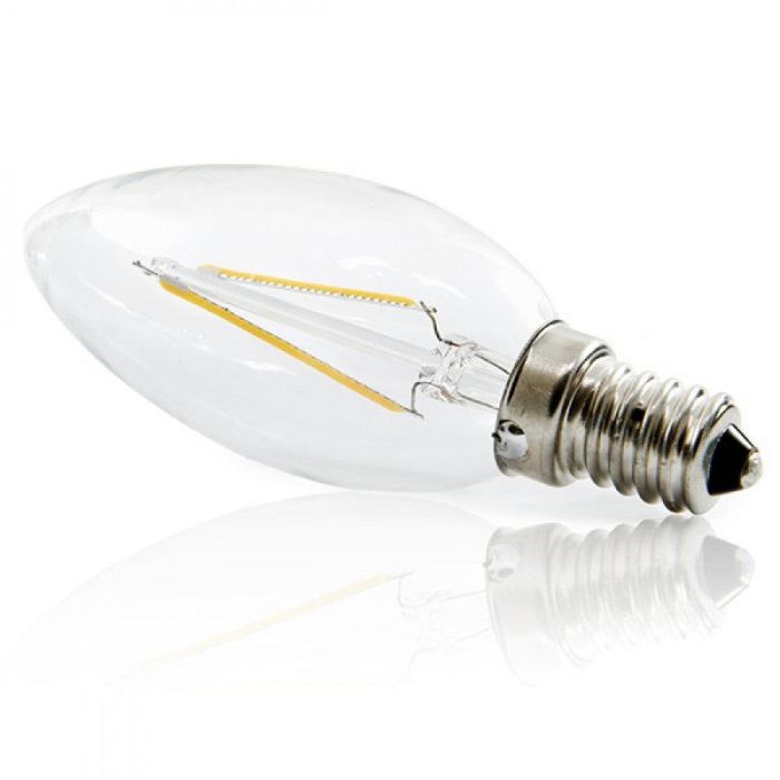 Bombilla LED Filamento E14 2W 144 Lúmenes 2000K Blanco Cálido Vida Útil 40.000h JTX-J14DHA22-WW 1 Bombilla LED Filamento E14 2W 144 Lúmenes 2000K Blanco Cálido Vida Útil 40.000h JTX-J14DHA22-WW 1
