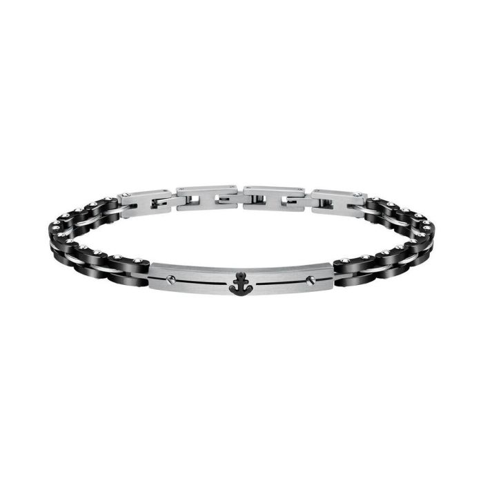 Pulsera Hombre Sector SAFR13 Plata Negro Pulsera Hombre Sector SAFR13 Plata Negro