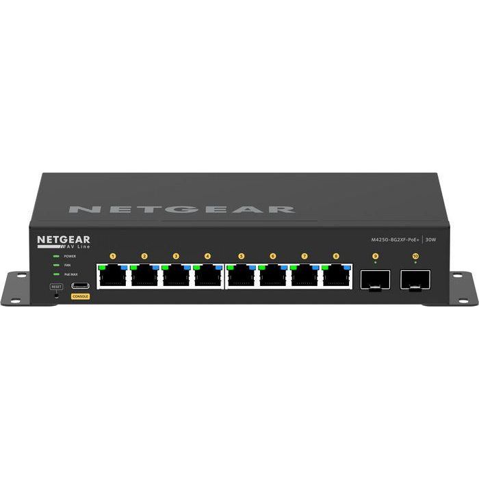 NETGEAR Gsm4210Px-100Eus Switch gestionado de 10 puertos, 8xPoE+ 220W, 2xSFP+
